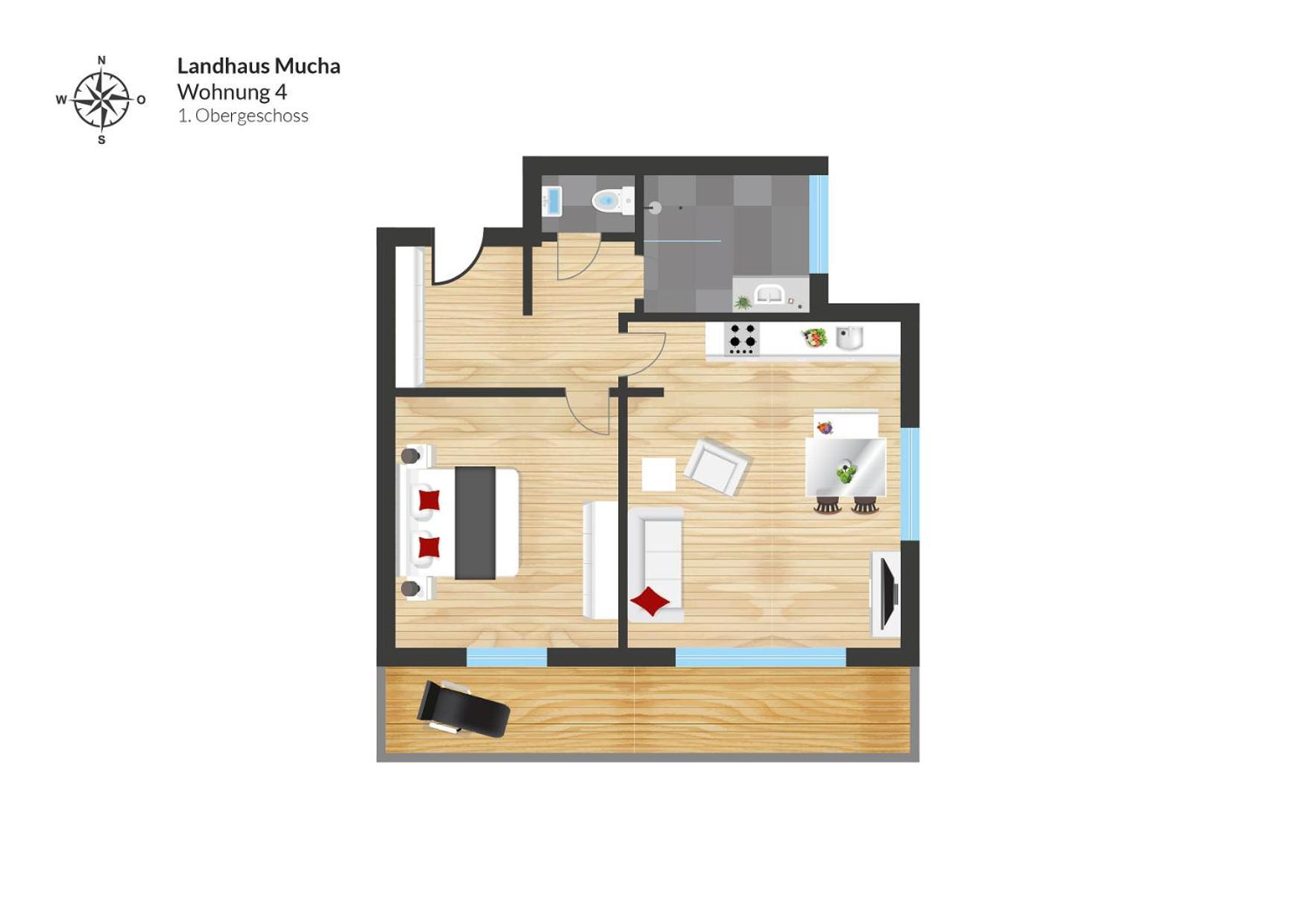 בולסטרלאנג Landhaus Mucha - Ferienwohnungen - Naturpark Partner מראה חיצוני תמונה